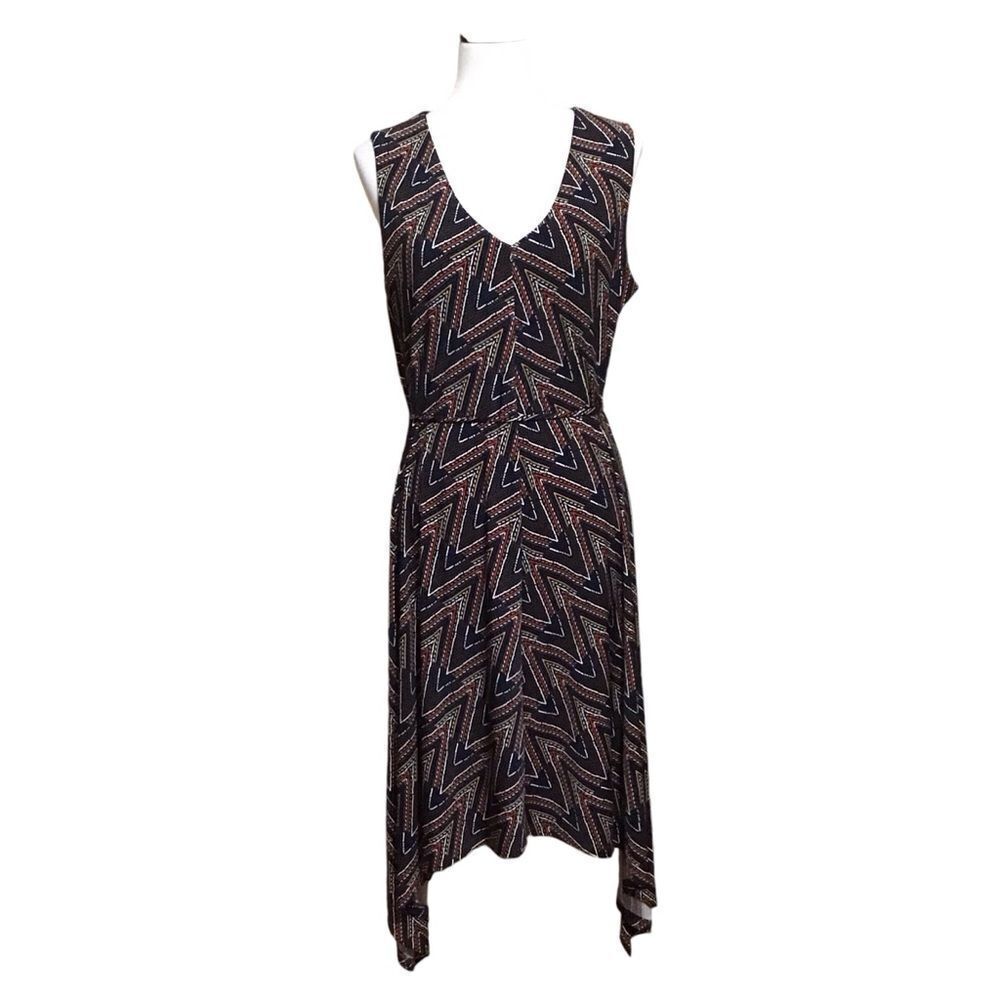 Cato Sleeveless Geometric Tie Back Dress L‎